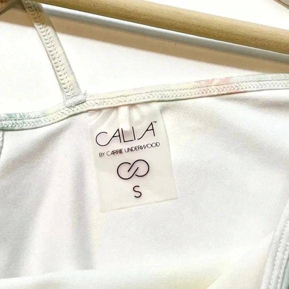 NWOT Calia Flow Overlap Mesh Strappy Tie Dye Tank - Picture 6 of 7
